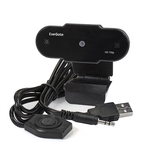 Веб-камера ExeGate BlackView C525 HD Tripod (матрица 1/3" 1,3 Мп, 1280х720, 720P, 30fps)