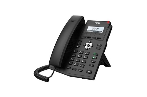 IP-телефон Fanvil X1SP офисный, черный, 2 аккаунта, цветной ЖК экран, POE