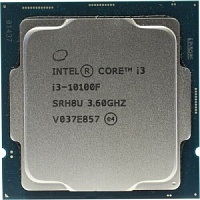 Процессор Intel Core i3-10100F Tray без кулера Comet Lake-S 3.6(4.3) ГГц / 4core / без видеоядра / 6Мб / 65 Вт s.1200 CM8070104291318