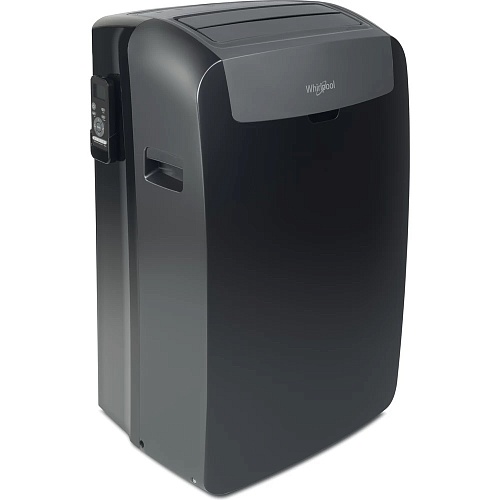 Мобильный кондиционер Whirlpool PACB212HP (12000BTU, R290, площадь - 14,5–20 м2, Чёрный)