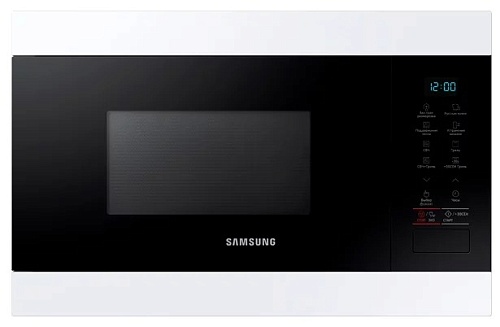 Микроволновая печь встраиваемая Samsung MG22M8054AW (22л / белый/черный / 850Вт / гриль)