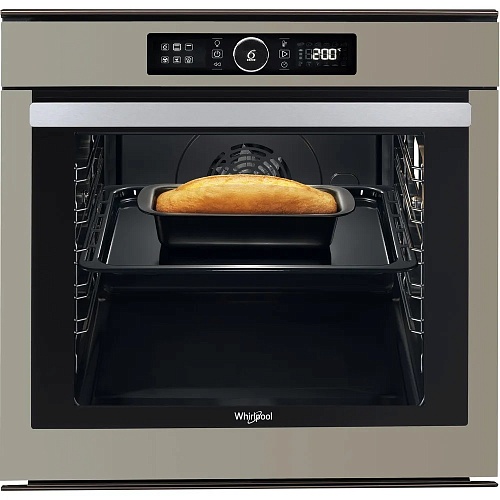 Духовой шкаф Whirlpool AKZM 8480 S (73 л / до 250 °C / Шампань, стекло / Пиролиз / Гриль / Телескоп. напр. / сенсорный экран / SoftClosing / A+)