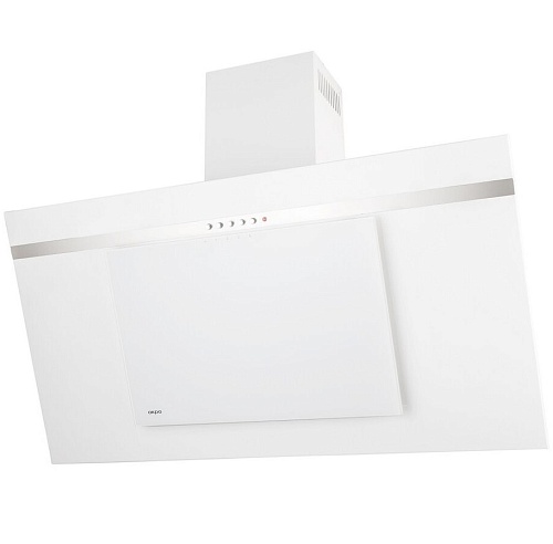 Вытяжка наклонная AKPO WK-4 Nero Eco Line 90 White (740 м³/ч / 126 Вт / LED освещение 2x2 Вт / ширина - 90 см / белый + белое стекло)