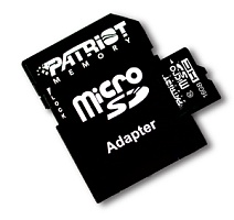 Память micro Secure Digital Card  16Gb class10 PATRIOT / +адаптер [PSF16GMCSDHC10]