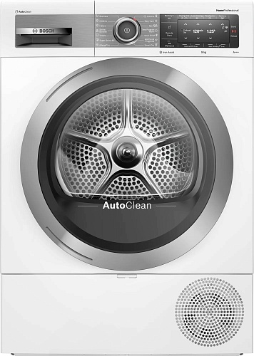 Сушильная машина с тепловым насосом Bosch WTX87EH0EU (HomeProfessional / 61,3см / 9кг / AutoClean / Iron Assist / AutoDry / Home Connect)-0
