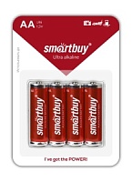 Батарейки Smartbuy LR6/4B (48/480) (SBBA-2A04B) алкалиновая  BL-4