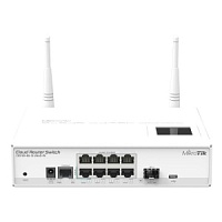 Коммутатор Mikrotik RouterBoard CRS109-8G-1S-2HnD-IN с WiFi беспроводной сетью 