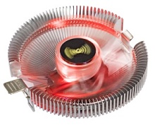 Кулер ExeGate Wizard EE91-RED, LGA1700/1200/AM4 TDP 75W, 2200RPM, 3pin, 22db, LED