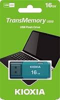 Память USB2.0 Flash Drive 16Gb KIOXIA (TOSHIBA) U202 AQUA [LU202L016GG4]