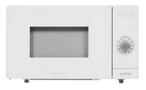 Микроволновая печь Gorenje MO235SYW (Simplicity 2.1 / 23 л, 900 Вт, переключатели поворотный механизм, сенсор, гриль, дисплей. белый)