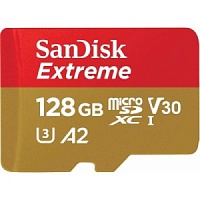 Память micro Secure Digital Card 128Gb class10 SanDisk 190/90MB/s Extreme   UHS-I без адаптера SD [SDSQXAA-128G-GN6MN]