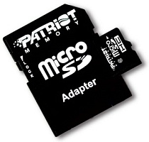 Память micro Secure Digital Card  64Gb class10 PATRIOT / +адаптер [PSF64GMCSDXC10]