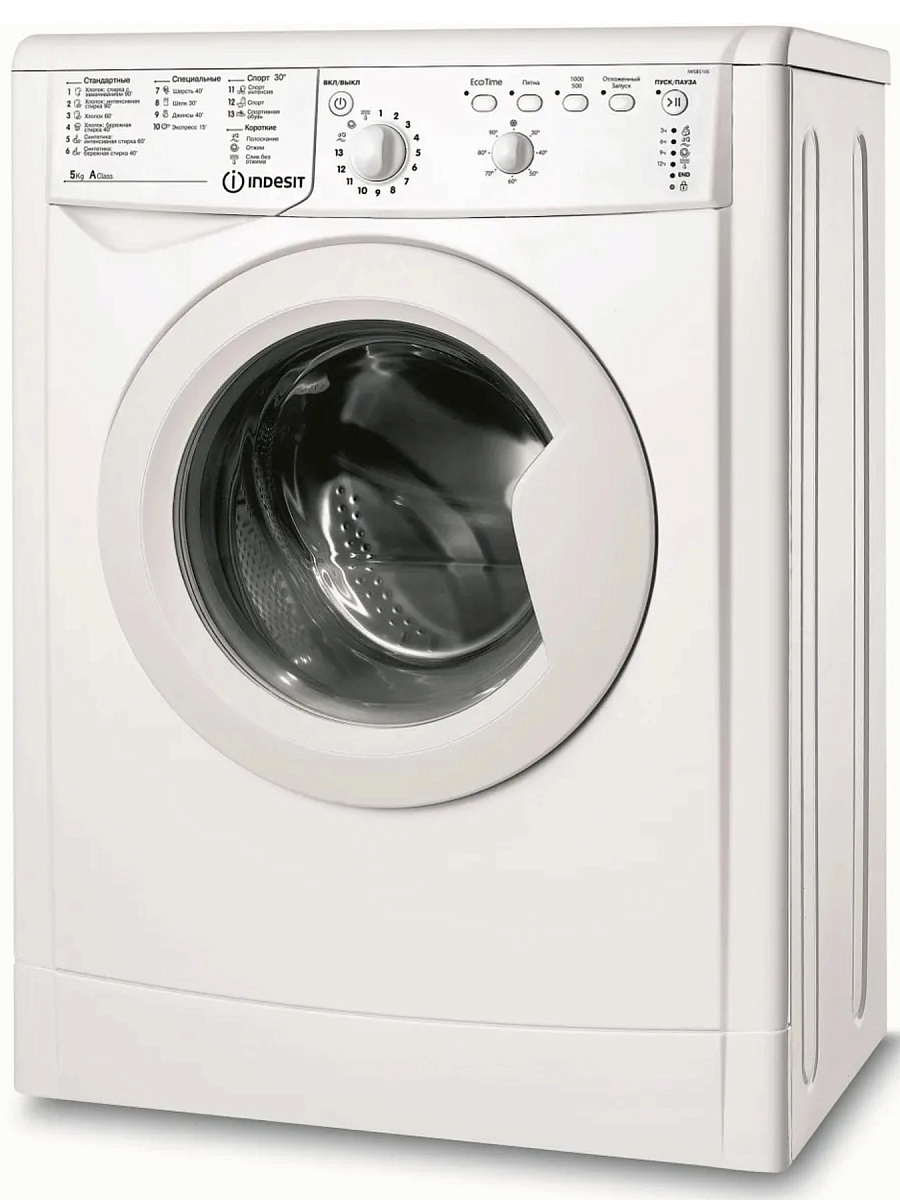 Стиральная машина Indesit IWSB 5105 (CIS) (42 см / 5кг / 1000об / Eco Time / A)
