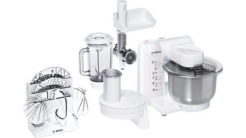 Кухонный комбайн Bosch MUM4875 (600Вт / 3.9л / блендер, мясорубка, тёрка, нарезка овощей)