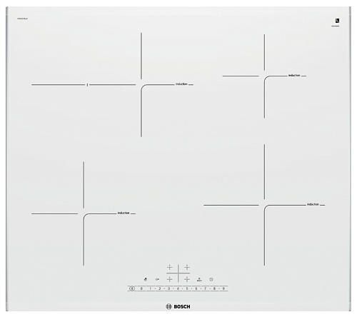 Поверхность индукционная Bosch PIF672FB1E (Serie6 / белый / стеклокерамика / DirectSelect / QuickStart / PowerBoost)