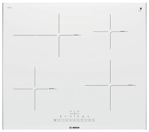 Поверхность индукционная Bosch PIF672FB1E (Serie6 / белый / стеклокерамика / DirectSelect / QuickStart / PowerBoost)