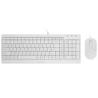Комплект клавиатура+мышь проводная A4Tech Fstyler F1512, белый/серый
