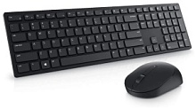 Беспроводной комплект клавиатура+мышь Dell KM5221W Pro, черный