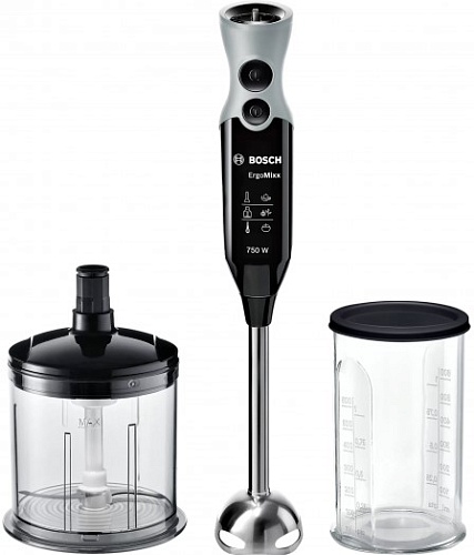 Блендер Bosch MSM67140 (750 Вт/ скоростей 12/ турборежим/ измельчитель, стакан)