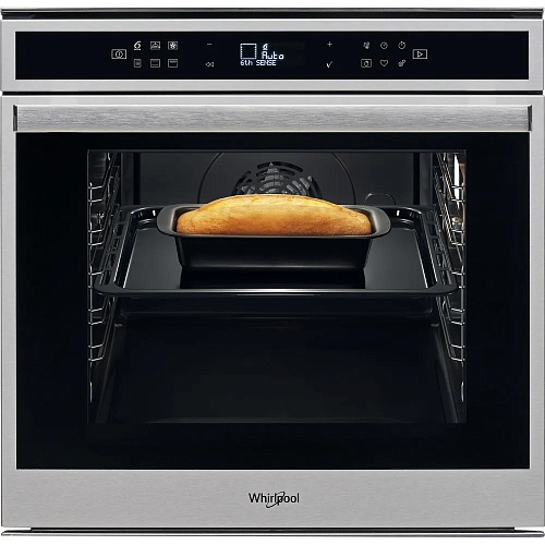 Духовой шкаф Whirlpool W6 OM4 4S1 H (73 л / до 250 °C / Нерж.сталь / Гидролиз / Гриль / Телескоп. напр. / SoftClose / A+)-0