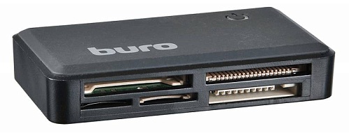 Считыватель Card reader Buro BU-CR-151 USB 2.0 MMC, MS, MS Duo, MS Micro M2, MS Pro/Pro Duo, RS-MMC, SD, SDHC, TF, micro/mini-SD, xD-Picture Card, CF