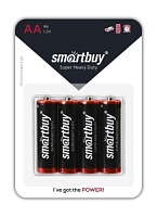 Батарейки Smartbuy R6/4B (48/960) (SBBZ-2A04B) солевая BL-4