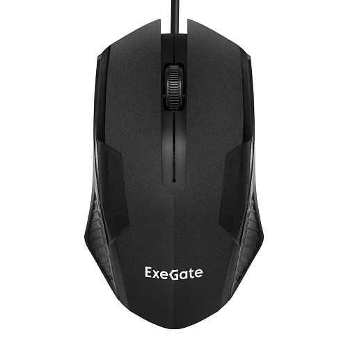 Мышь ExeGate Professional Standard SH-9025L (USB, оптическая, 1000dpi, 3 кнопки и колесо прокрутки, длина кабеля 2м, черная, Color Box)