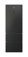 Холодильник трехдверный Haier HTW7720ENPT (Объем - 483 л / Высота - 200,6 см / Ширина - 70 см /  A++ / Чёрный / No Frost)