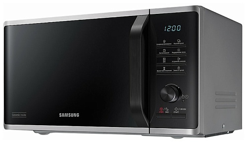 Микроволновая печь Samsung MS23K3515AS (23 л, 800 Вт, переключатели поворотный механизм, кнопки, дисплей, серебристый)