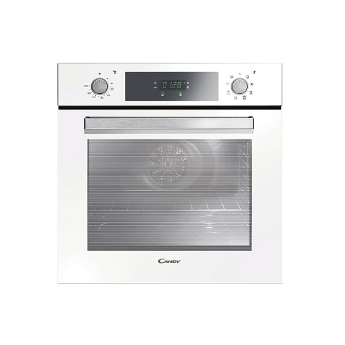 Духовой шкаф Candy FCP605WXL/E (Moderna / 65 л / до 250 °C / Белый, стекло / Aquactiva / Гриль / Рельефные направляющие / A+)-0