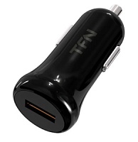 Автомобильное зарядное устройство TFN CCQC3BK (1 USB/18W/3A/QC 3.0) черное