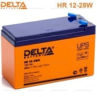 Батарея 12V/ 7,0Ah DELTA HR 12-28 W, клеммы F2 срок службы 8лет