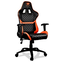 Игровое кресло Cougar Armor One Black/Orange, макс. вес - до 120 кг