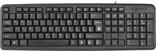 Клавиатура проводная Defender HB-420 USB, черный [45420]
