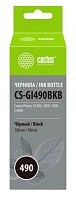 Чернила Cactus CS-GI490BKB GI-490 черный 100мл для Canon Pixma G1400/G2400/G3400 Чёрный