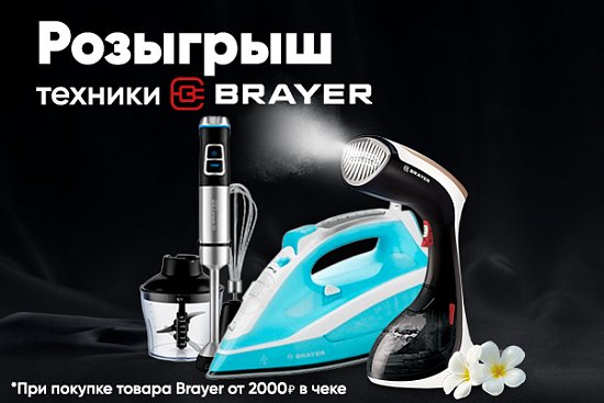 Розыгрыш техники Brayer