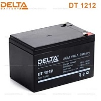 Батарея 12V/12Ah Delta DT 1212 (12V 12Ah, клеммы F2) 
