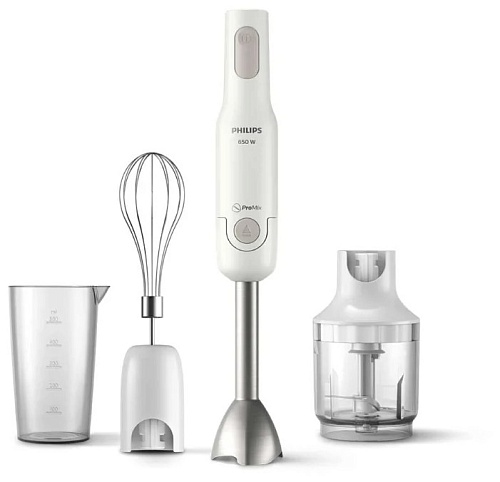 Блендер Philips HR2536/00 (650 Вт/ скоростей 1/ венчик, измельчитель, стакан)