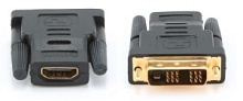 Переходник HDMI - DVI GEMBIRD (A-HDMI-DVI-2), розетка-вилка, длина - 0.02 метра