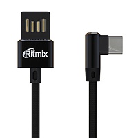 Кабель Ritmix USB Type-C - USB, 1 метр, черный (RCC-438) 
