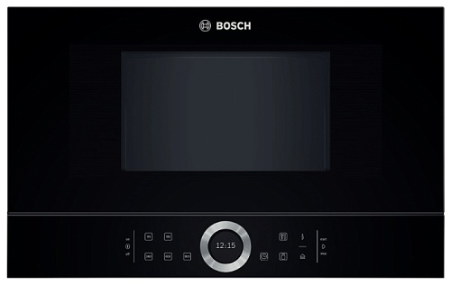 Микроволновая печь встраиваемая Bosch BFL634GB1 (Serie8 / черный / 21л / ширина - 59,4 см / 900Вт / Autopilot7)