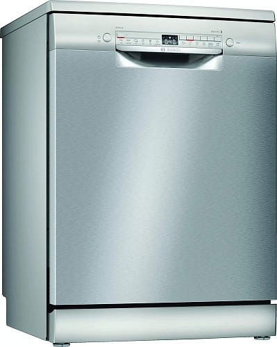 Машина посудомоечная отдельностоящая полноразмерная Bosch SMS2HTI72E (Serie2 / 12 комплектов / Home Connect / AquaStop / Серебряная)
