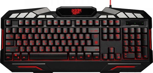 Клавиатура игровая проводная Defender DOOM KEEPER GK-100D, USB, черный /45100/-0
