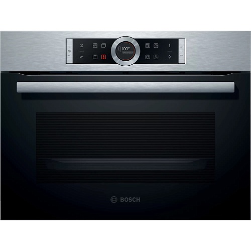 Духовой шкаф Bosch CBG635BS3 (Serie8 / 47 л / до 300 °C / Нерж. сталь + чёрное стекло / AutoPilot 10 / SoftClose / A+ / компактный)-5