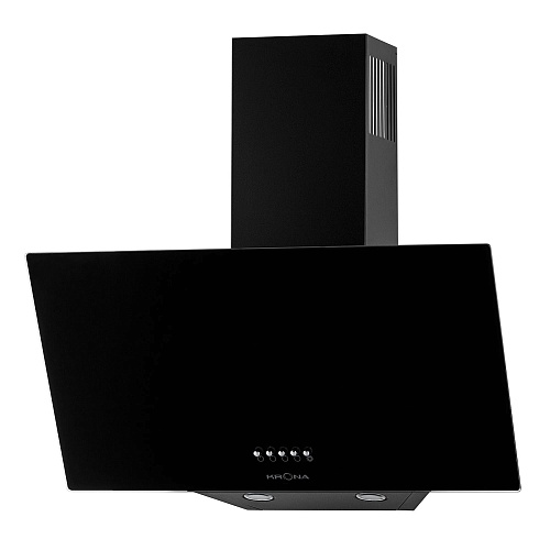 Вытяжка наклонная KRONA GABRIELE 600 black PB (780 м³/ч / 100 Вт / LED освещение 2x1 Вт / ширина - 59.6 см / чёрный / стекло)-0