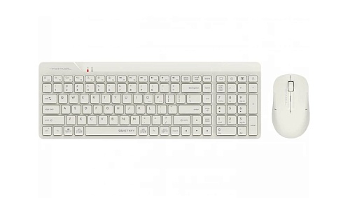 Комплект клавиатура+мышь беспроводная A4Tech Fstyler FG2300 AIR USB slim бежевый