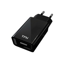 Сетевое зарядное устройство TFN WC1U1ABK (1 USB/1A/черное)