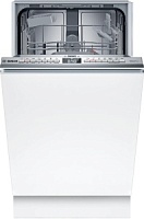 Машина посудомоечная встраиваемая 45 см Bosch SPV4HKX49E (Serie4 / 10 комплектов / 2 полки / расход воды - 8,9 л / InfoLight / Home Connect / А)