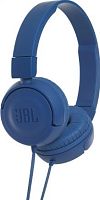 Наушники с микрофоном JBL T500, 20 Гц-20000 Гц, 32 Ом, 95 дБ, Blue