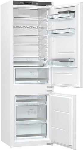 Холодильник встраиваемый Gorenje NRKI4182A1 (Advanced / Объем - 248л / Высота - 177,2см / Белый / Слайдерное крепление фасадов / No Frost DualAdvance)